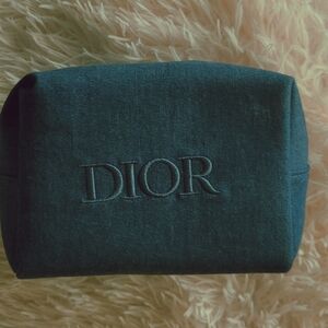 Dior Midnight Blue Denim Makeup Bag